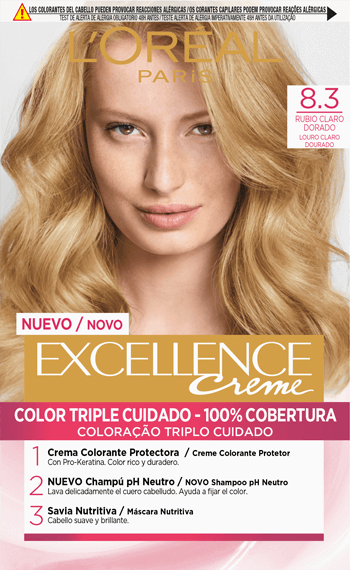 L Oreal Paris Tinte Excellence Creme Tono 83 Rubio Claro Dorado 000 3600521143643 Front